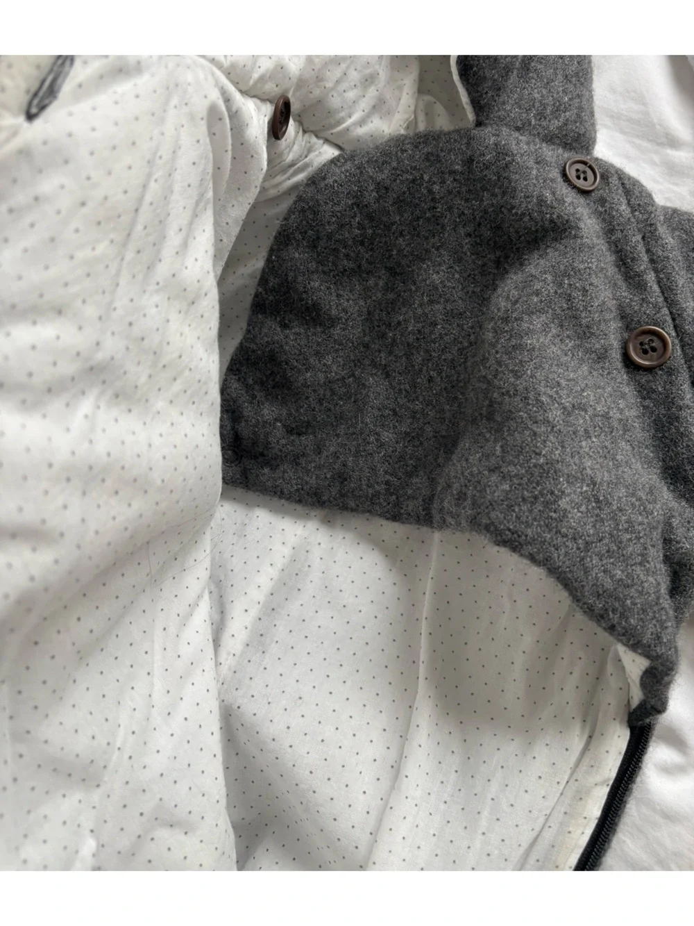 Bonpoint Wool Hooded Baby One-Piece